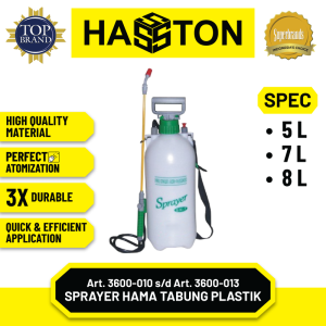 Hasston Sprayer Hama Tabung Plastik / Pressure Sprayer (3600)