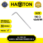 Hasston Kunci L Bintang Pendek CRV Tanpa Lubang (T04 - T50) (1862)