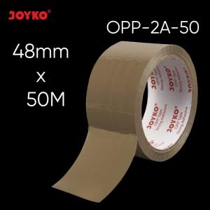 Opp Tape Lakban Cokelat Joyko OPP-2A-50M ~ 100M 48mm Strong Adhesive - OPP-2A-50M