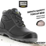 Sepatu Safety Jogger Bestboy Semiboot Klasik Kokoh dengan Pelindung Jari Kaki Baja & Sol Anti-Penetr
