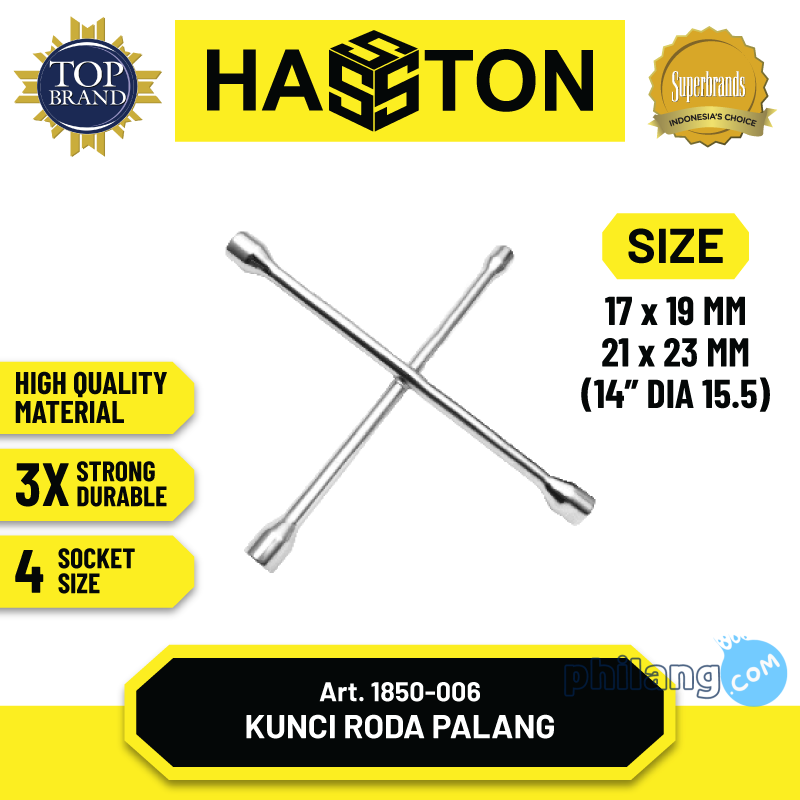 Hasston Kunci Roda Palang 14" / 4 Way Cross Wrench (1850-006)