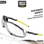 Safety Jogger Works Tsavo Kacamata Safety dengan Lensa Bening Polikarbonat Anti-Gores Anti-Kabut Per