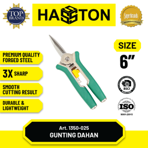 Hasston Gunting Taman Kepala Lurus & Bulat 6" (1350)