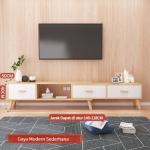 Furnibest Meja TV Minimalis Rak TV Serbaguna - RT-444 Maple