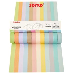 Washi Tape Pita Perekat Selotip Kertas Warna Joyko WT-100 15 mm x 3 M