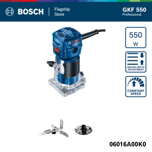 BOSCH Router Genggam 1 x 1/4" GKF 550 / Palm Router
