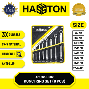 Hasston Kunci Ring Chrome Set 8 pcs (6-24mm) (1648-002)