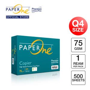PaperOne Kertas Q4 75gr Copier 1 Rim (500 lembar) Kertas HVS Q4 Kertas Fotocopy