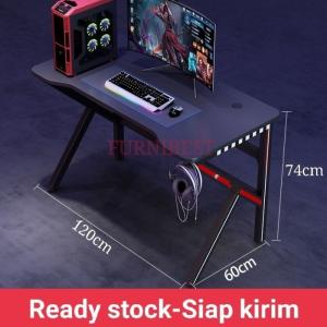 Meja Gaming Meja Komputer Gaming Desk Meja Kerja - MG805 Hitam