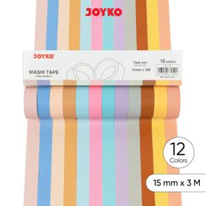 Washi Tape Pita Perekat Selotip Kertas Warna Joyko WT-110 15 mm x 3 M