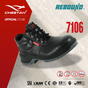 Sepatu Safety CHEETAH 7106H Safety Shoes S1 SRC Rebound
