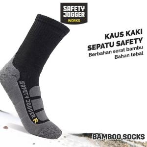 Safety Jogger Works Kaus Kaki Sepatu Safety Bamboo Bambu Serat Alami Anti-Bakteri & Anti-Bau Penyera
