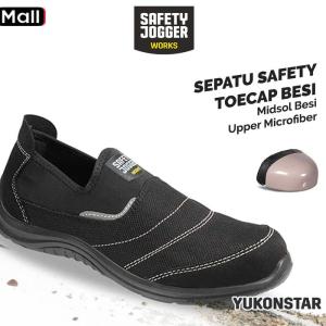 Sepatu Safety Jogger Works Yukonstar S1P Microfibre Toecap Steel Midsole Anti Paku Anti Slip Anti St