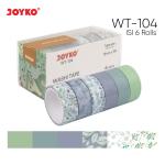 Washi Tape Pita Perekat Selotip Kertas Warna Joyko WT-101~105 - WT-104