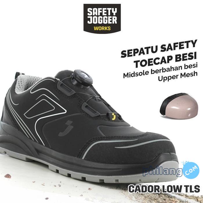 Safety Jogger Works Sepatu Safety Jogger Cador S3 LOW TLS Model Sporty Anti Paku Bernapas ESD Certif