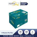 PaperOne Kertas A4 75gr Copier 1 Box (2500 lembar) Kertas HVS