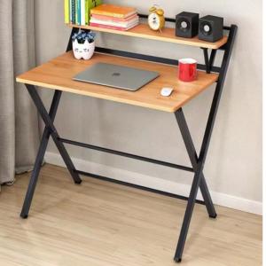 Furnibest Meja Belajar Laptop Lipat Foldable Computer Desk - 644 MAPLE