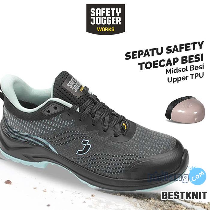 Sepatu Safety Jogger Works Bestknit S1P Sepatu Proyek Sepatu Pekerja Wanita Steel Toecap Anti Slip R