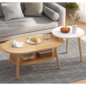 Meja Kopi Meja Tamu Meja Minimalis Meja Serbaguna Furnibest - M28 Maple Putih