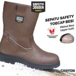 Safety Jogger Canyon S3 Kulit Cokelat dengan Sole Karet dan Steel Toe Cap - Baja Sepatu Safety Jogge
