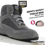 Sepatu Safety Jogger Botanic Wanita Toecap Besi Midsole Anti-Penetrasi SRC Anti-Statik ESD Tahan Min