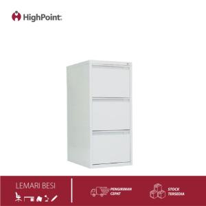 HighPoint Granada Filing Cabinet 3 drawer - A3DRFFCSH Grey