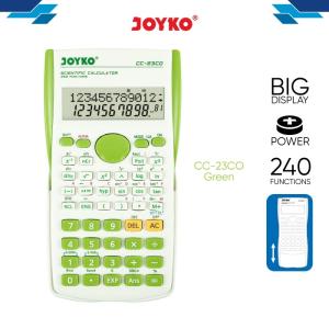 Calculator / Kalkulator Joyko CC-23 / Scientific / 240 Functions - CC-23CO Green