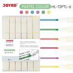 Penanda Berwarna Highlighter Joyko HL-72FRN ~ 72PTL 6 Warna - Pastel