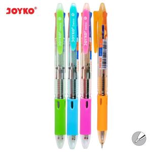 Ball Pen Pulpen Pena Joyko BP-287 Dwico 0.7 mm 2 Warna Biru Merah