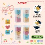 Penghapus Eraser Joyko ER-134 Good Luck Charm 1 Pack 3 Pcs