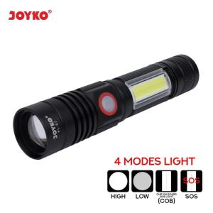 Rechargeable LED Flashlight Senter LED Isi Ulang Joyko FL-87