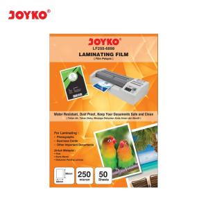 Laminating Film Plastik Laminating Joyko LF250-6898 KTP 50 Sheets