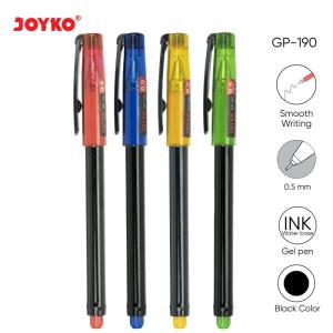 Gel Pen / Pulpen / Pena Joyko GP-190 / Pino Gel / 0.5 mm - Hitam