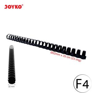 Joyko Binding Ring Plastic Comb Spiral Jilid Round F4 1 Box 100 Pcs - RPC-23-22