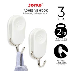 Gantungan Adhesive Hook Tempel Dinding Kait Perekat Joyko ADHK-3100