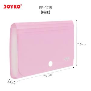 Expanding File Map Harmonika Joyko EF-1218 Giro 13 Pocket - Pink