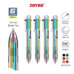 Ball Pen Pulpen Pena Joyko BP-385 Sito 2 1.0 mm 6 Warna Colors