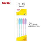 Ball Pen Pulpen Pena Joyko BP-389 Express Yourself 0.7 mm 1 Set 5 Pcs - Blue