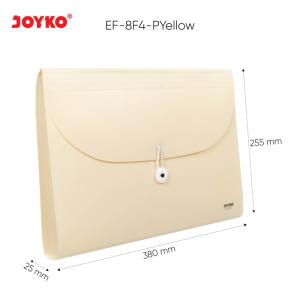 Expanding File Map Harmonika Joyko EF-8F4 Pastel Color 7 Pocket - Yellow