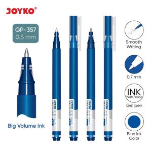 Gel Pen Pulpen Pena Joyko GP-357~358 Kazey - Blue 0.5mm