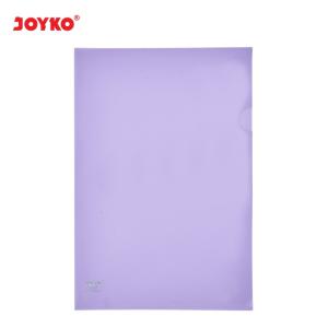 Map L Plastik Bening Clear Sleeves Joyko CS-11-F4 Pastel Color - Purple