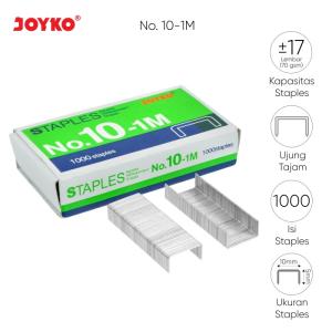 Staples Isi Stapler Refill Stapler Joyko No. 10 1 Box 1000 Pcs - No.10-1M