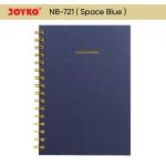 Buku Tulis Catatan Bergaris Spiral Ruled Notebook Joyko NB-721 A5 - Space Blue