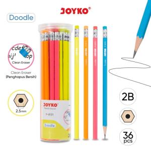 Pencil Pensil Joyko P-8131 2B 1 Drum 36 Pcs Doodle