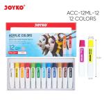 Cat Akrilik Acrylic Color Joyko ACC-12ML - ACC-12ML-12Wrna