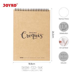 Buku Sketsa Gambar Sketch Book Joyko SKBK-722 - SKBK-722-16K