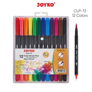 Color Brush Pen Pena Kuas Warna Joyko CLP-13 - CLP-13 12Warna