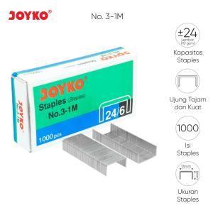 Staples Isi Stapler Refill Stapler Joyko No.3 1 Box 1000 Pcs - No.3-1M