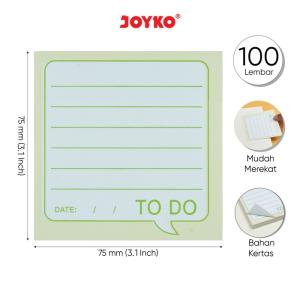 Memo Stick Sticky Note Kertas Memo Memo Tempel Joyko MMS-28