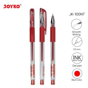 Gel Pen Pulpen Pena Joyko JK-100NT 0.5 mm - Merah